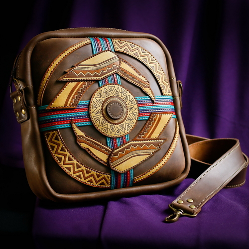 Шкіряна сумка Ворони