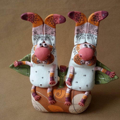 Зайчики на яблучку