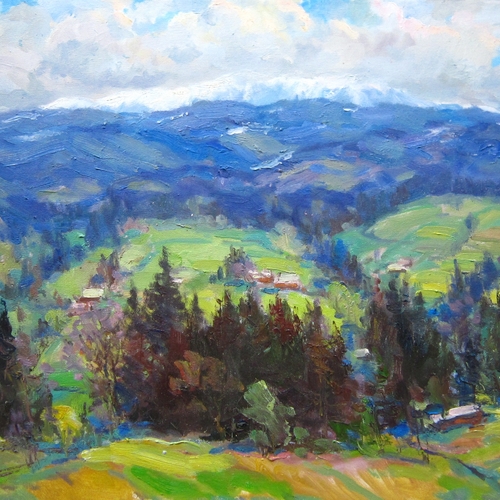 Картина "Засніжені Горгани"