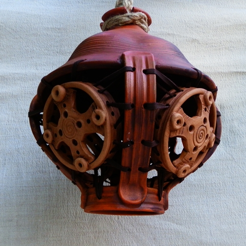 Керамический светильник ручной работы 30*25 см