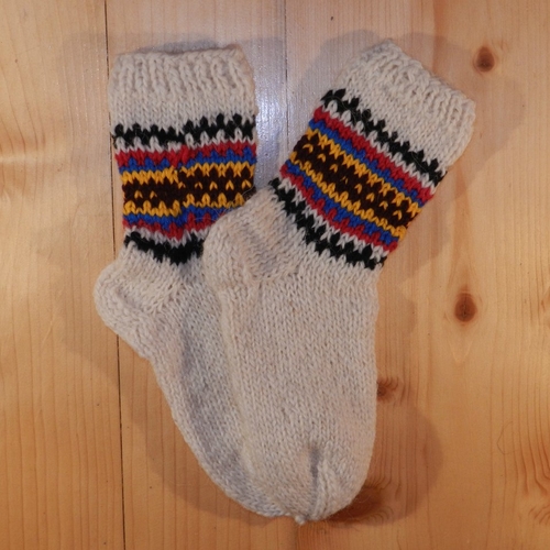 Чоловічі в'язані шкарпетки "Ранковий настрій"