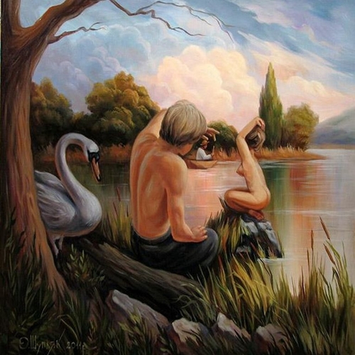 Олег Шупляк "Підглядання Фрейда" (64*65 см)